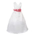 Little Girls Ivory Color Choice Sash Full Length Bridal Flower Girl Dress 2-6 - SophiasStyle.com